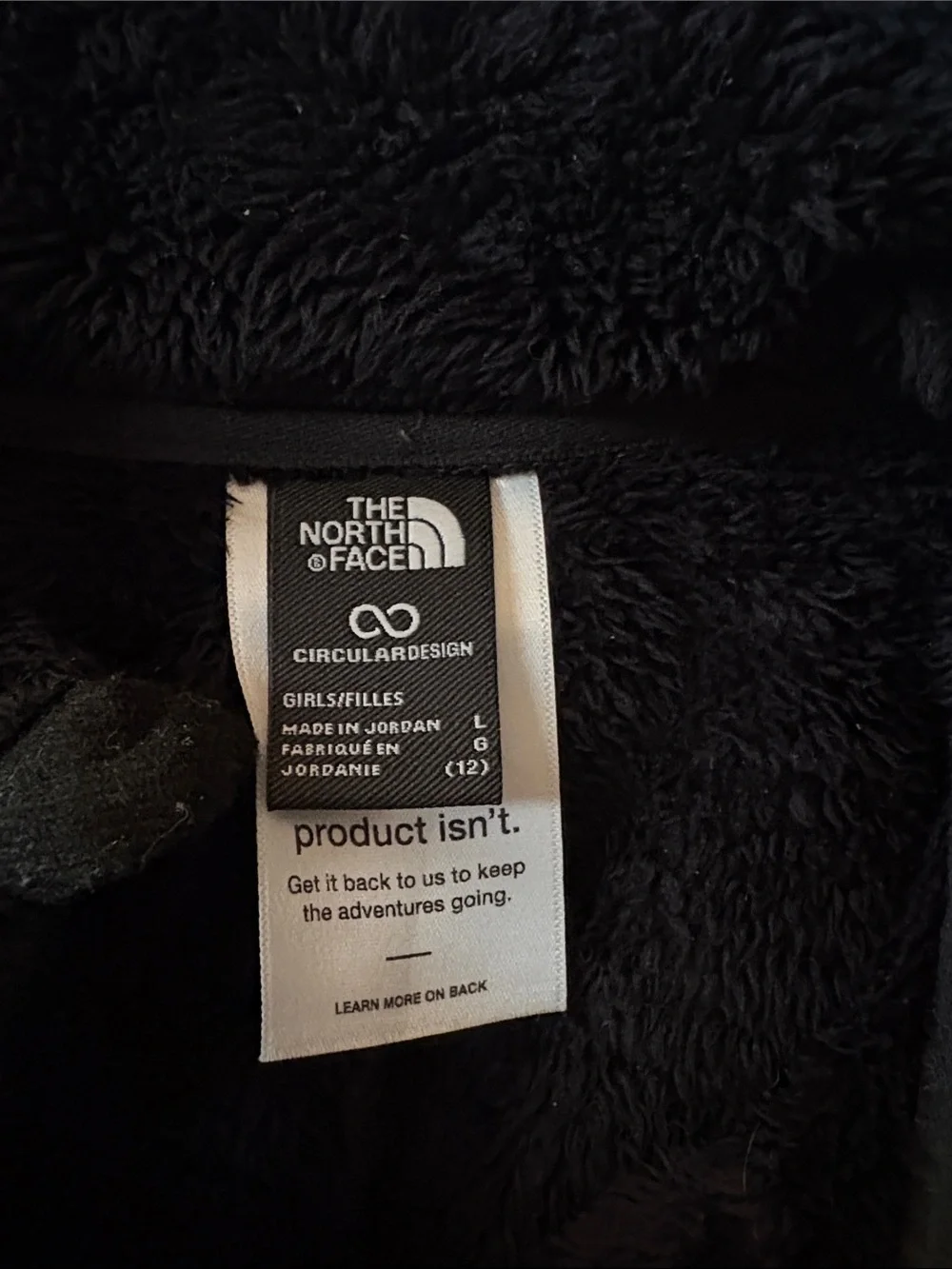 The North Face Kids Black Fleece Full-Zip Jacket
